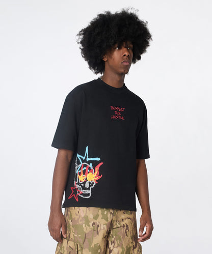 Reason Clothing Trending All We Ask Is Trust Graphic Short Sleeve Tee - Black