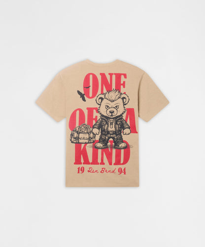 Reason Clothing Discount One Of A Kind Rhinestones Short Sleeve Tee - Khaki