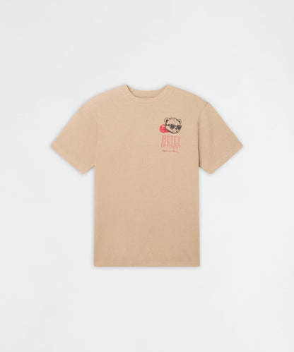 Reason Clothing Discount One Of A Kind Rhinestones Short Sleeve Tee - Khaki