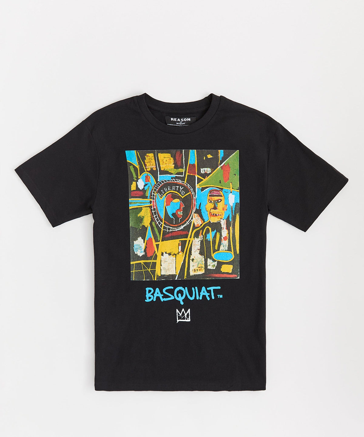 Reason Clothing New Basquiat Two Sided Coin Tee - Black