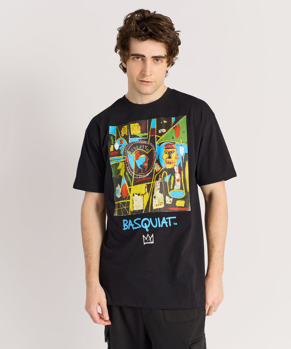 Reason Clothing New Basquiat Two Sided Coin Tee - Black