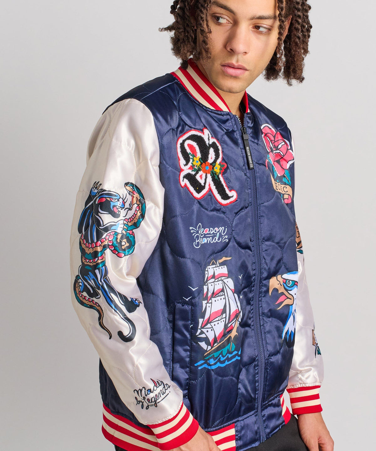 Reason Clothing Featured Iconic Bomber Jacket