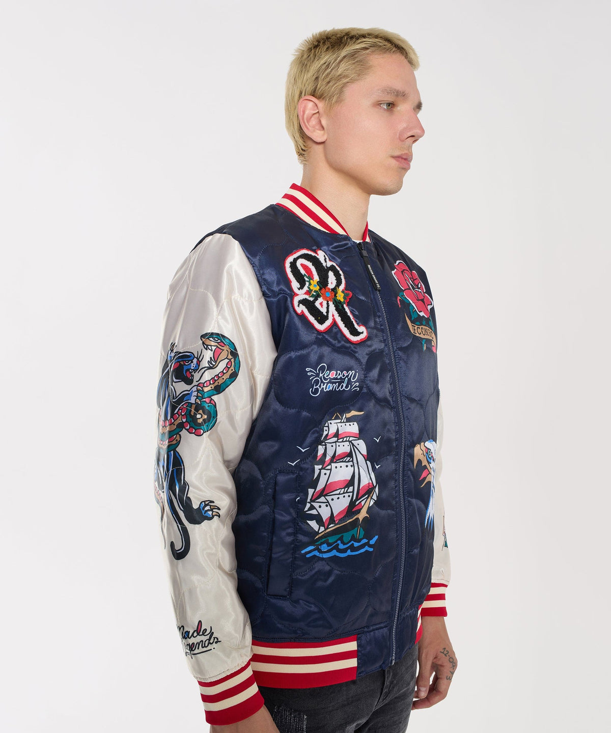 Reason Clothing Featured Iconic Bomber Jacket