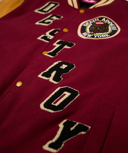 Reason Clothing Customer Favorite Destroy Varsity Jacket