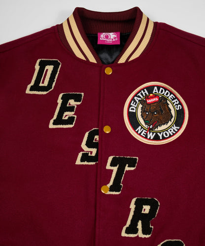Reason Clothing Customer Favorite Destroy Varsity Jacket
