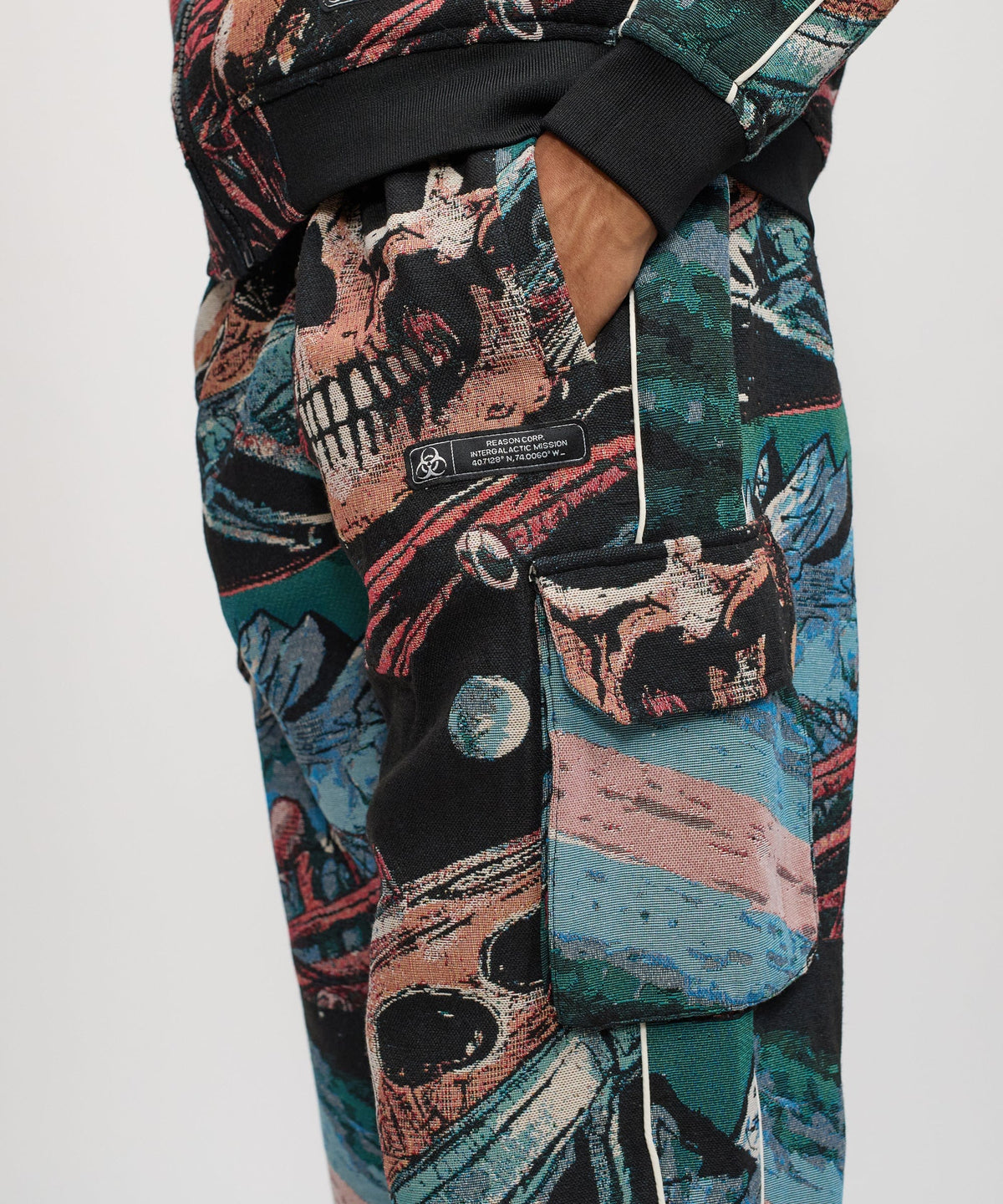 Reason Clothing Hot Sale Warrior Tapestry Flare Pant