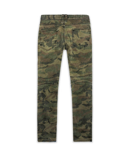 Reason Clothing Discount Distressed Camo Denim Pant