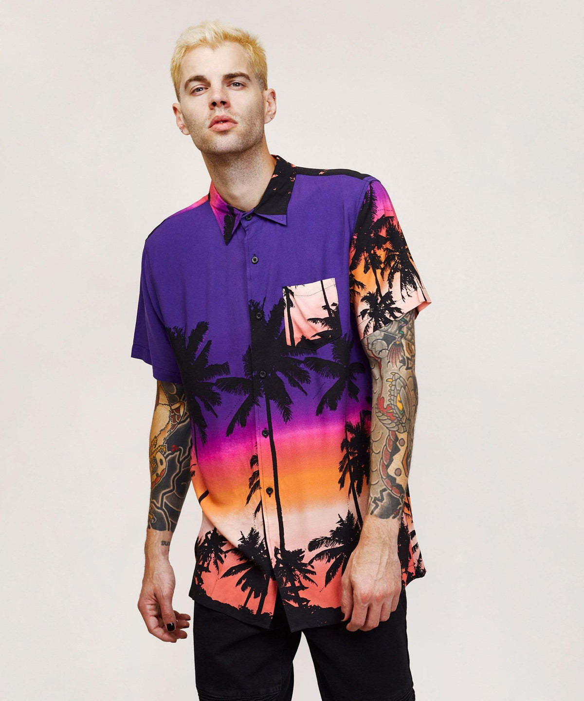 Reason Clothing Quality Night Strip Shirt