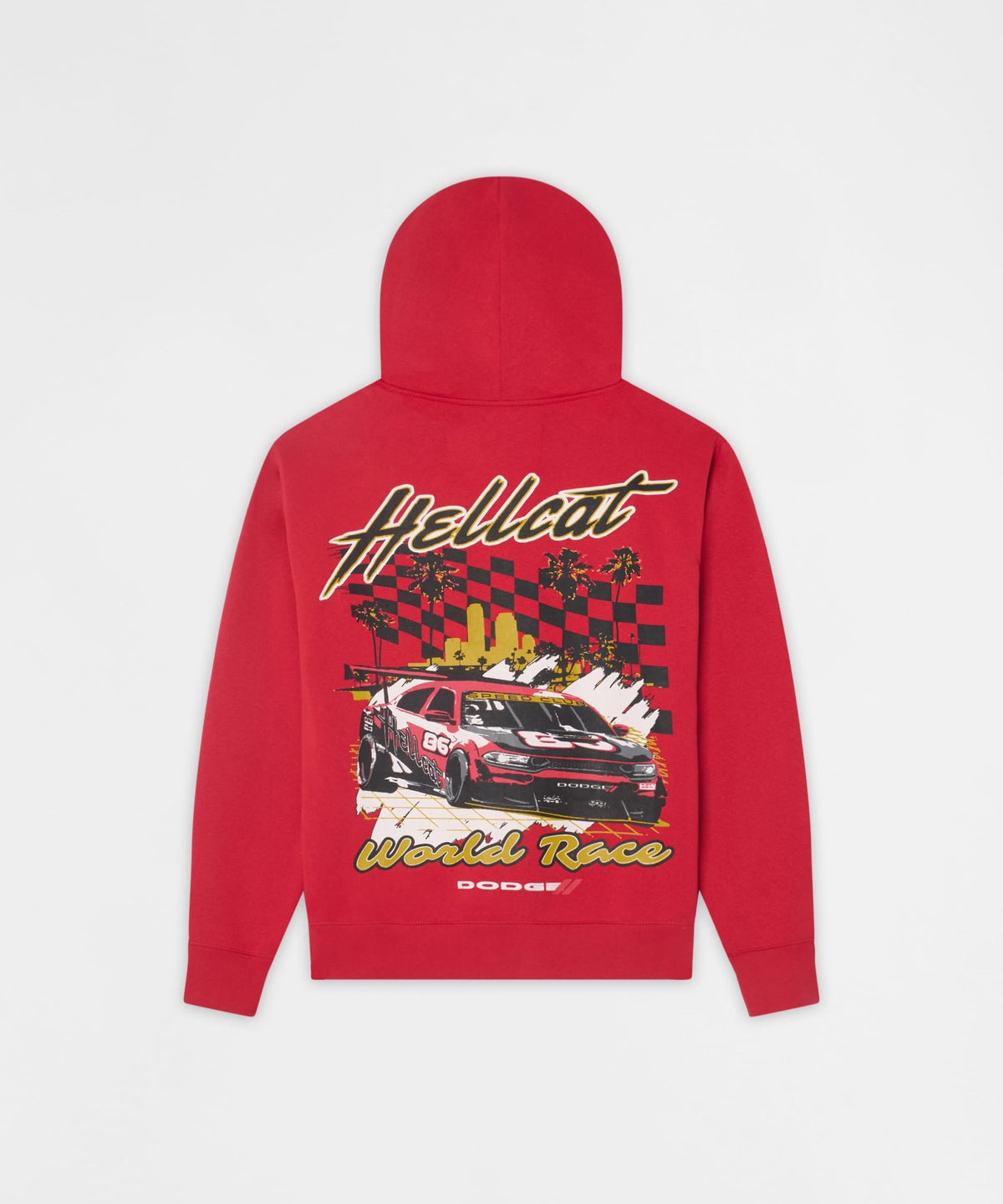 Reason Clothing Deals Hellcat Full Zip Hoodie - Red