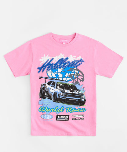 Reason Clothing Essential Hellcat Racing Box Tee - Light Purple