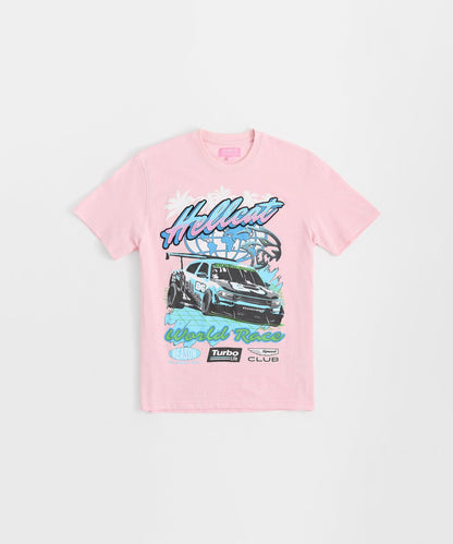 Reason Clothing Exclusive Hellcat Racing Box Tee - Pink
