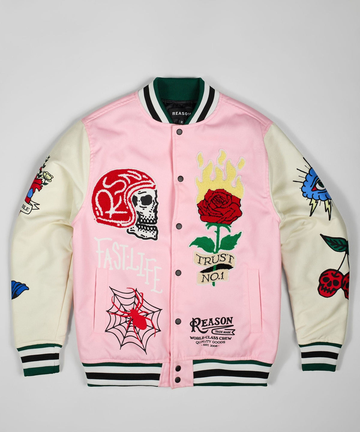 Reason Clothing Best Price Bridges Burn Bomber Jacket