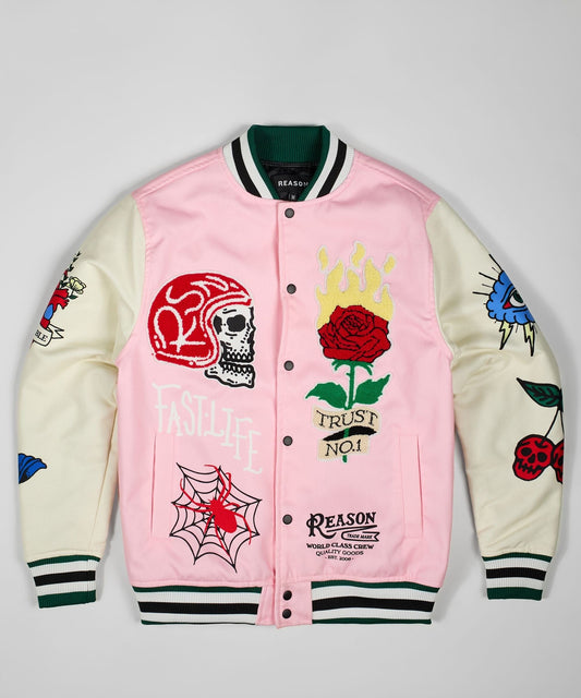 Reason Clothing Best Price Bridges Burn Bomber Jacket