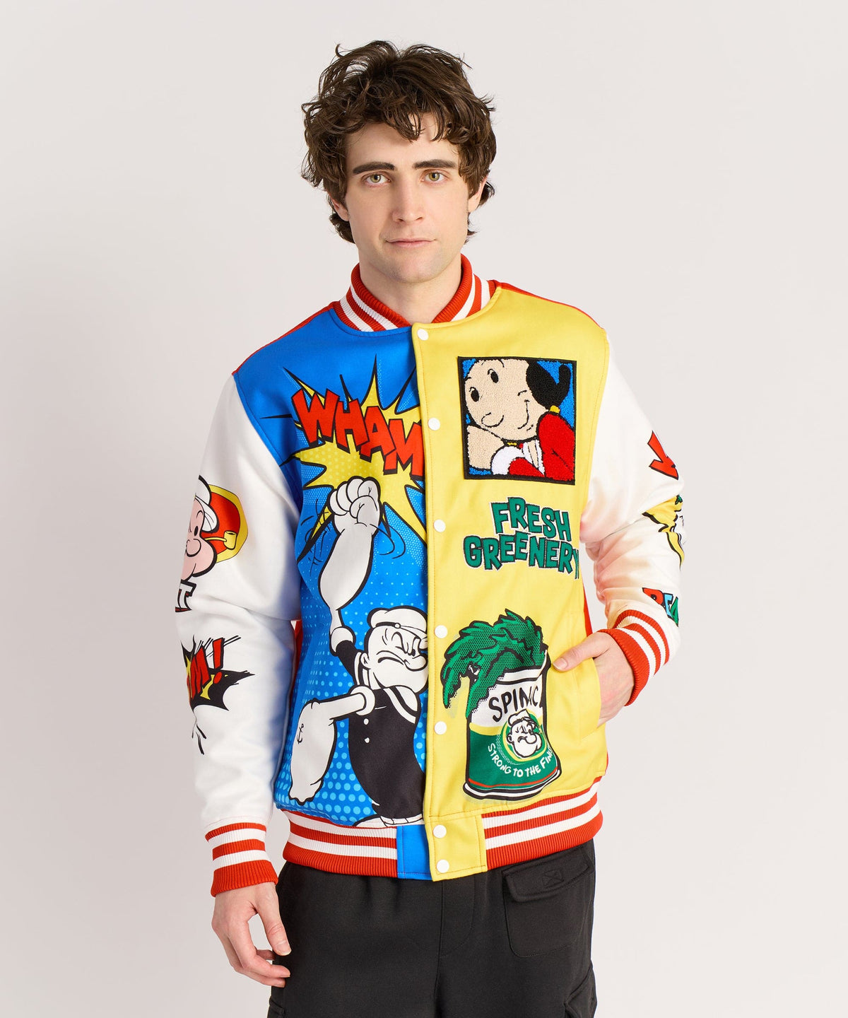 Reason Clothing Signature Popeye Primary Bomber Jacket