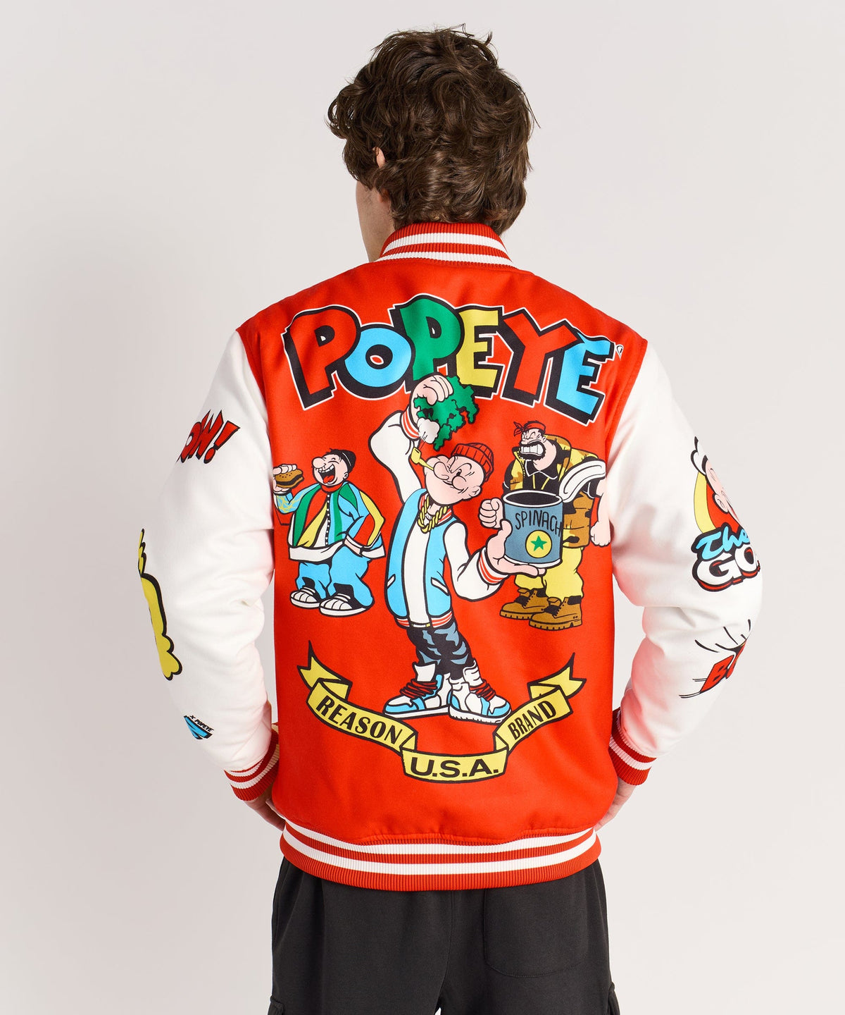 Reason Clothing Signature Popeye Primary Bomber Jacket