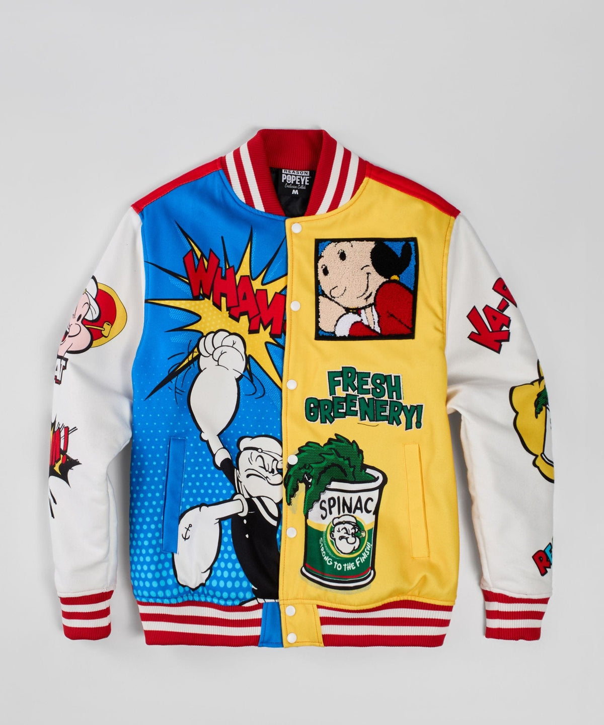 Reason Clothing Signature Popeye Primary Bomber Jacket