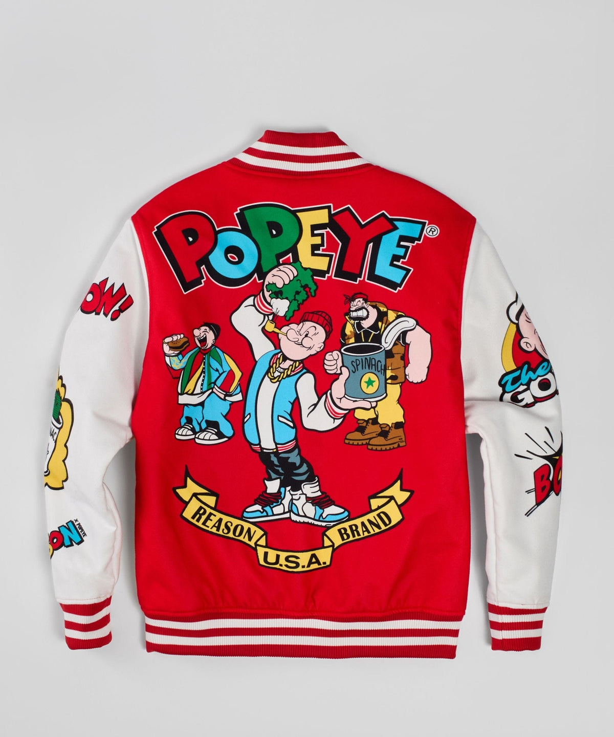 Reason Clothing Signature Popeye Primary Bomber Jacket