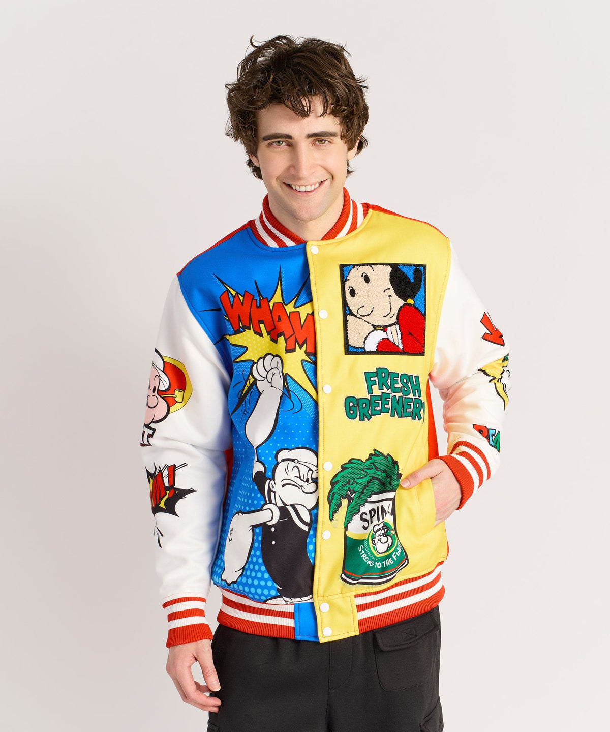 Reason Clothing Signature Popeye Primary Bomber Jacket