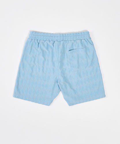 Reason Clothing Great Value Diamond Plate Towel Short - Light Blue