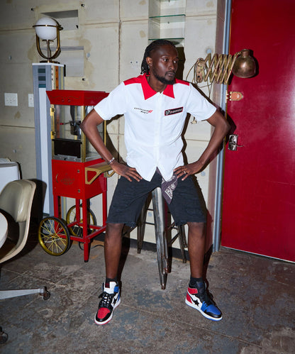 Reason Clothing Featured Destroyed Denim Shorts