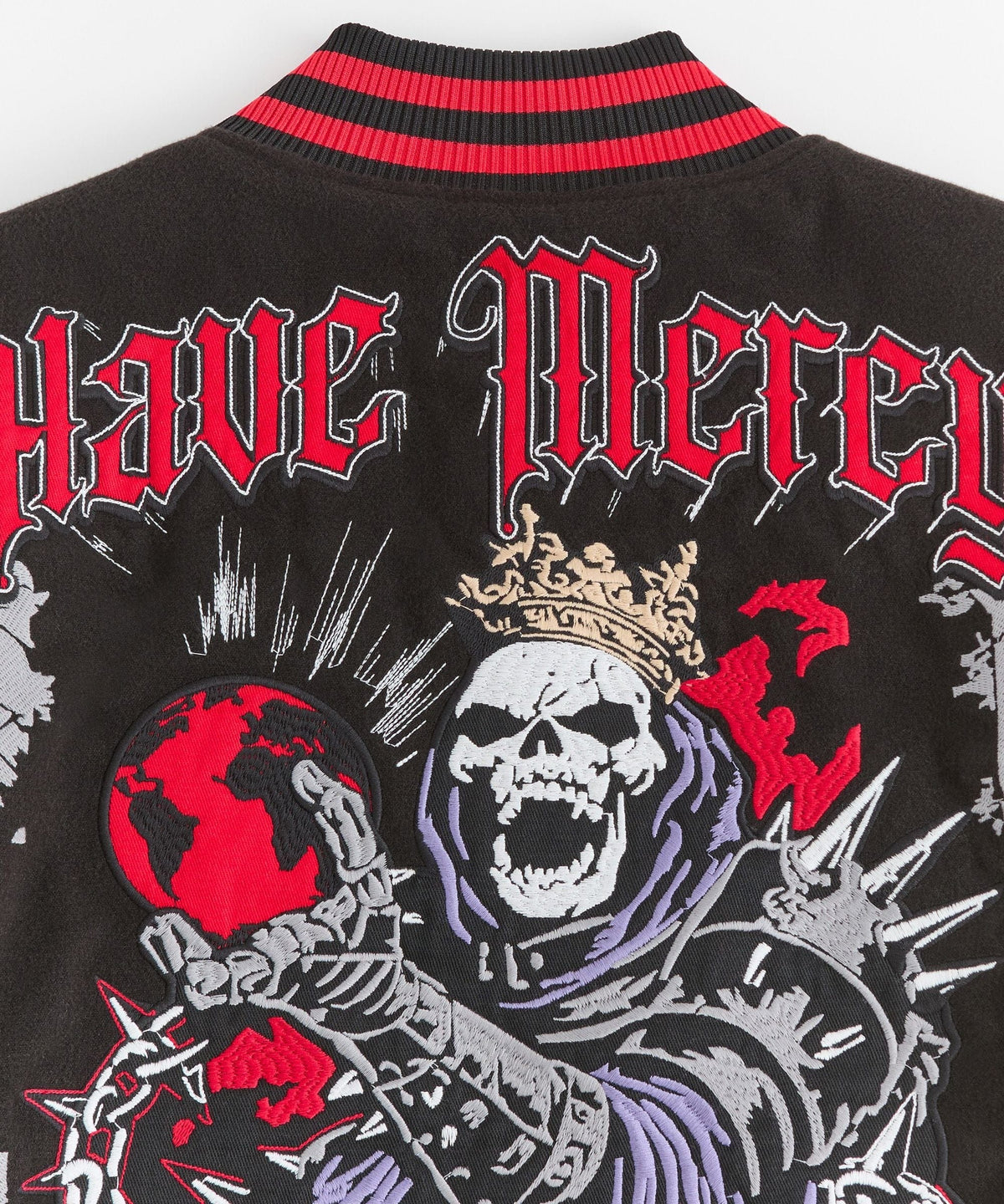 Reason Clothing New Mercy Varsity Jacket Pu