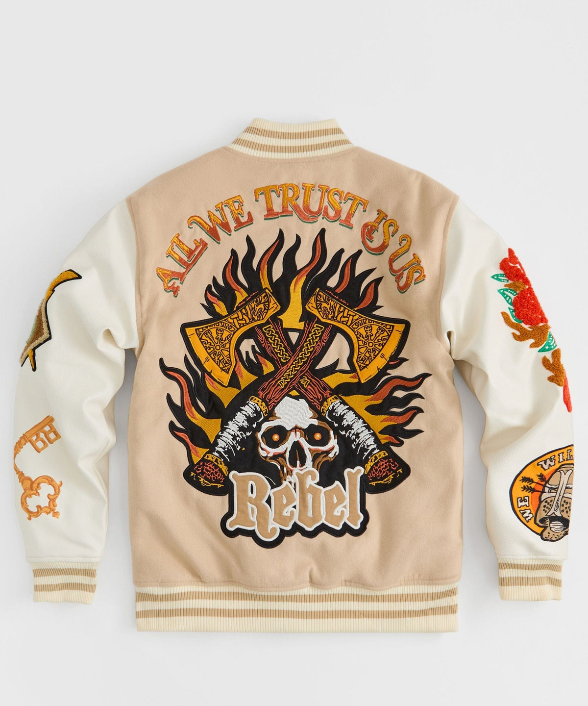 Reason Clothing Discount Loyalty Varsity Jacket Pu