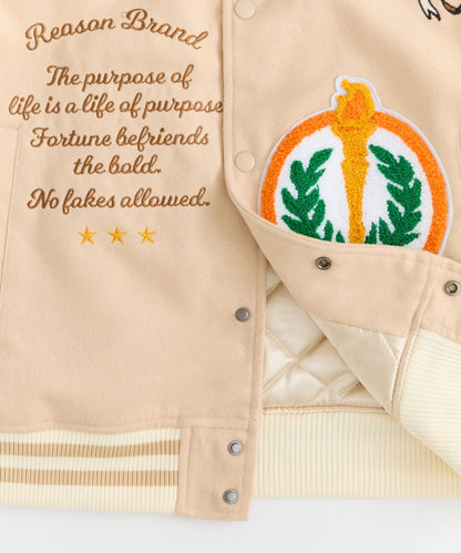 Reason Clothing Discount Loyalty Varsity Jacket Pu