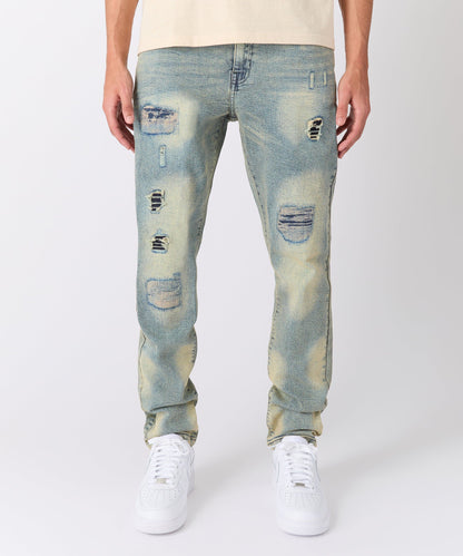 Reason Clothing Quality Pearls Chain Denim