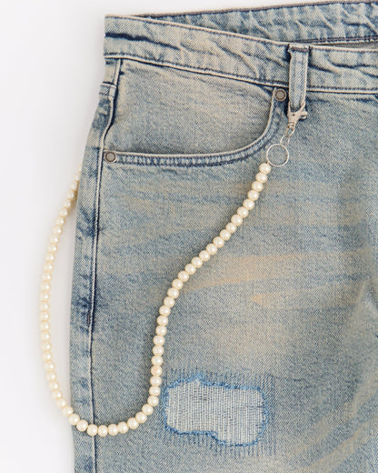 Reason Clothing Quality Pearls Chain Denim