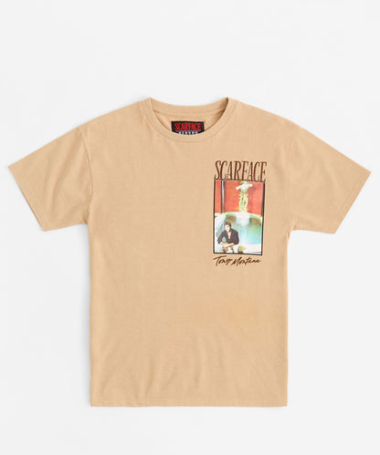 Reason Clothing Everyday Scarface Embroidered The World Is Yours - Khaki