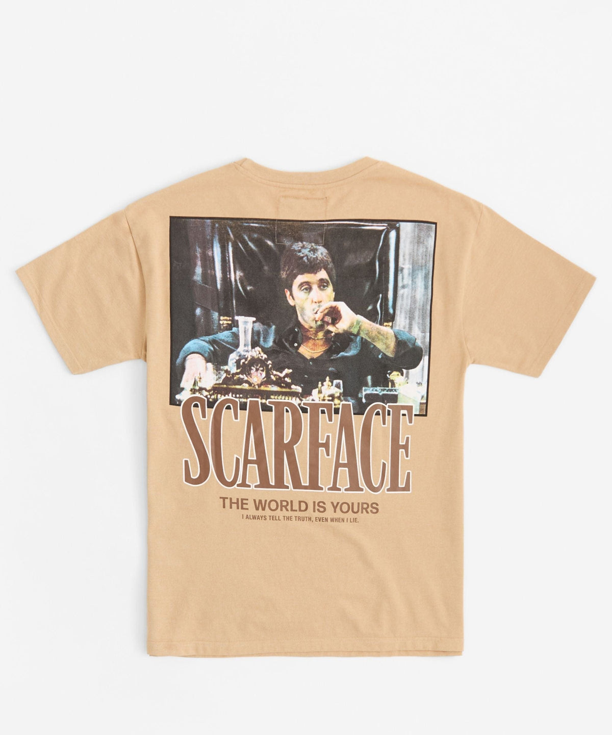 Reason Clothing Everyday Scarface Embroidered The World Is Yours - Khaki