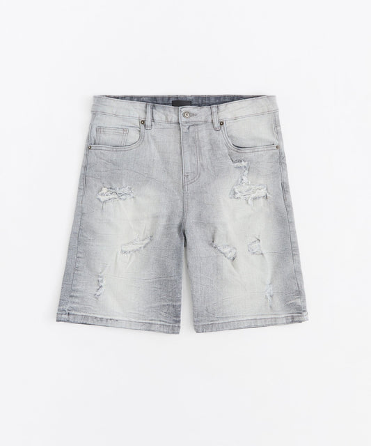 Reason Clothing Everyday Fader Jean Shorts