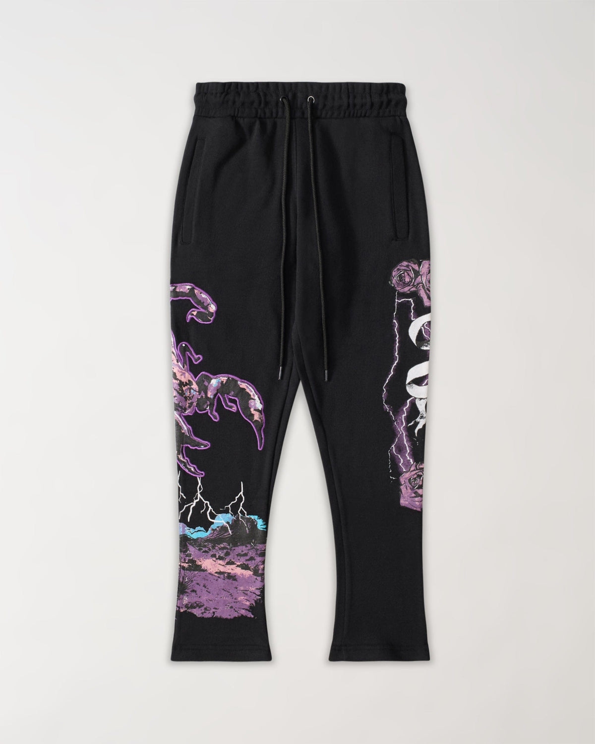 Reason Clothing Best Seller All We Ask Is Trust Applique Jogger - Black