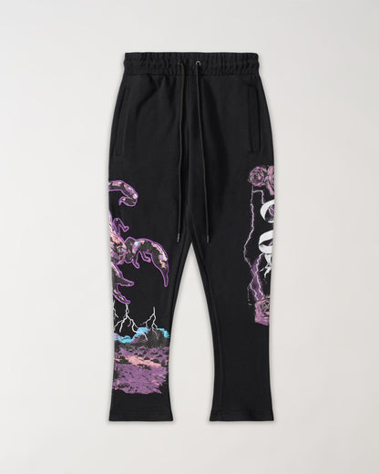 Reason Clothing Best Seller All We Ask Is Trust Applique Jogger - Black