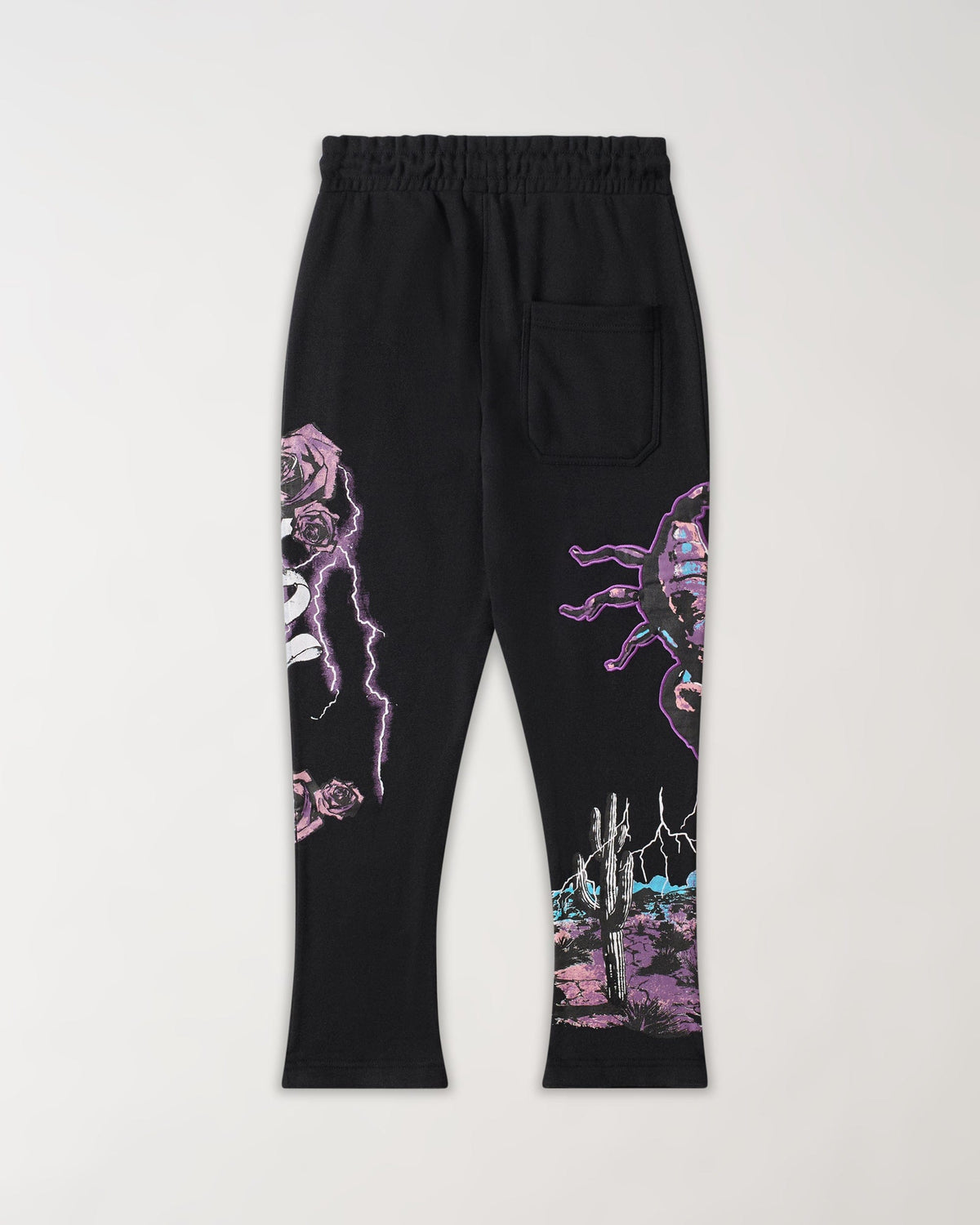 Reason Clothing Best Seller All We Ask Is Trust Applique Jogger - Black