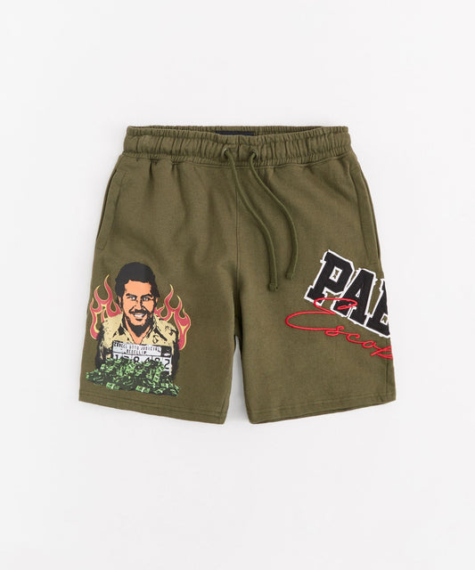 Reason Clothing Exclusive Pablo Mugshot Short - Olive Green