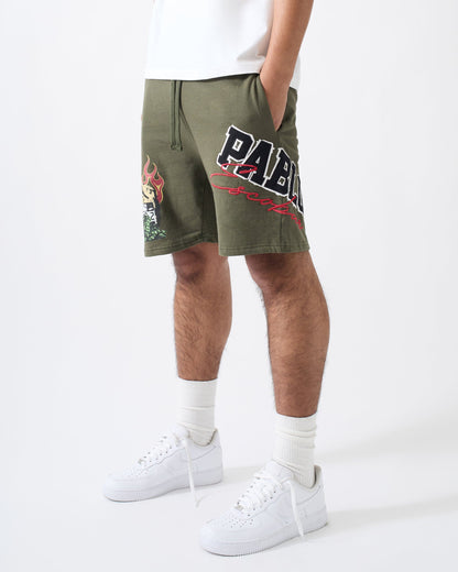 Reason Clothing Exclusive Pablo Mugshot Short - Olive Green