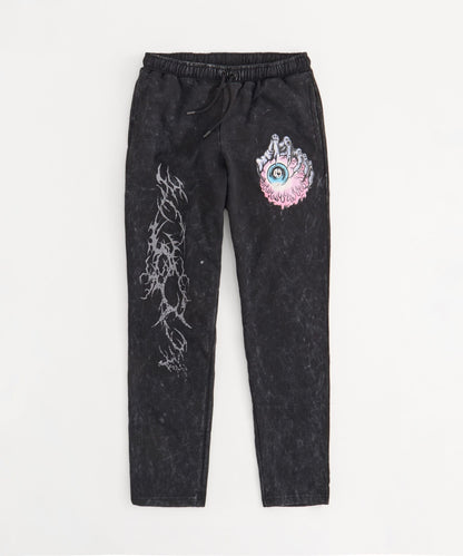 Reason Clothing Recommended Mishka Hand Eye Washed Sweatpants - Black