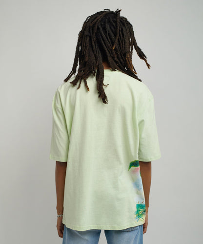 Reason Clothing Recommended Luckier We Become Box Tee - Olive Green