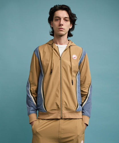 Reason Clothing New Tiebreaker ZIP Up Hoodie - Khaki