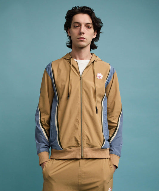 Reason Clothing New Tiebreaker ZIP Up Hoodie - Khaki