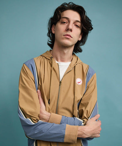 Reason Clothing New Tiebreaker ZIP Up Hoodie - Khaki