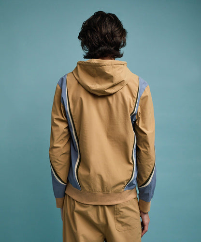 Reason Clothing New Tiebreaker ZIP Up Hoodie - Khaki
