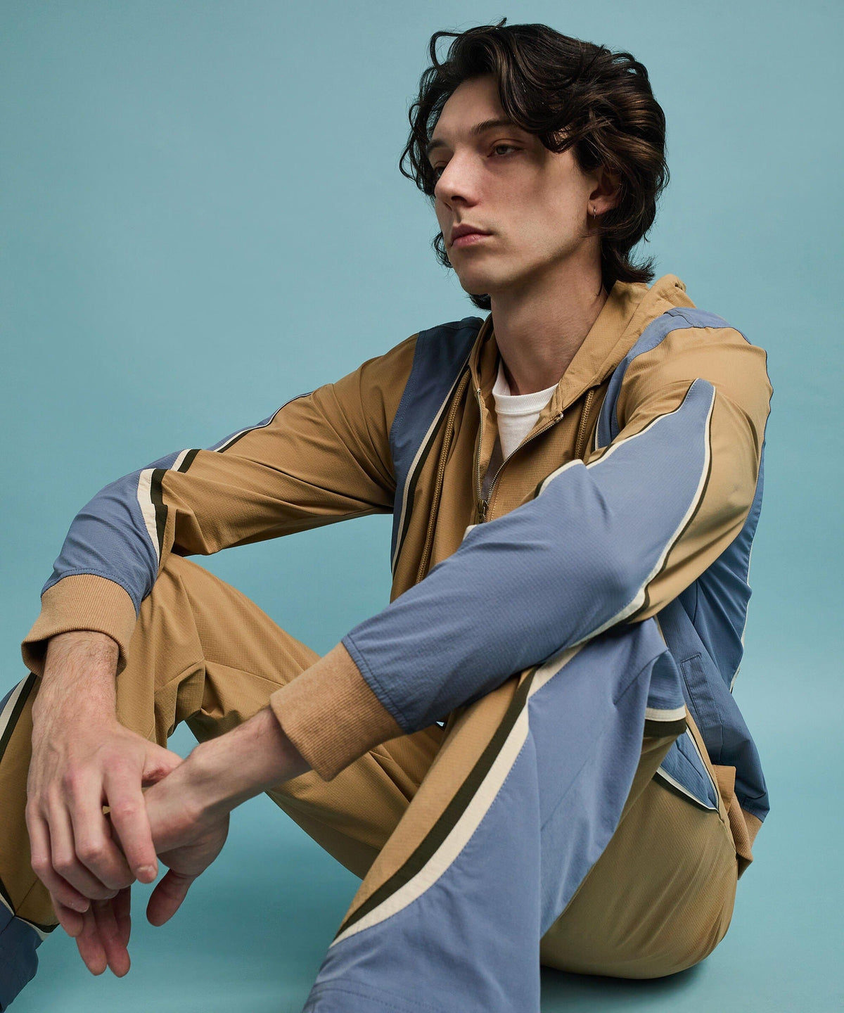 Reason Clothing New Tiebreaker ZIP Up Hoodie - Khaki