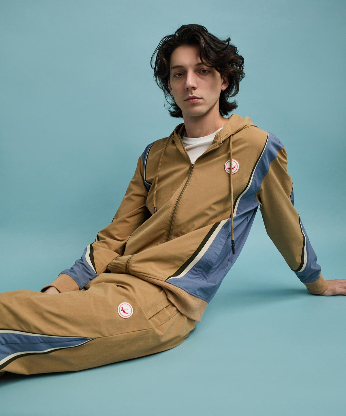 Reason Clothing New Tiebreaker ZIP Up Hoodie - Khaki
