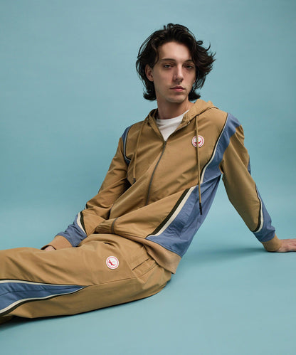 Reason Clothing New Tiebreaker ZIP Up Hoodie - Khaki