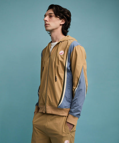 Reason Clothing New Tiebreaker ZIP Up Hoodie - Khaki