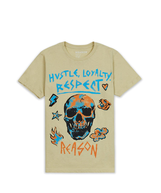 Reason Clothing Top Pick Hustle, Loyalty, Respect Tee
