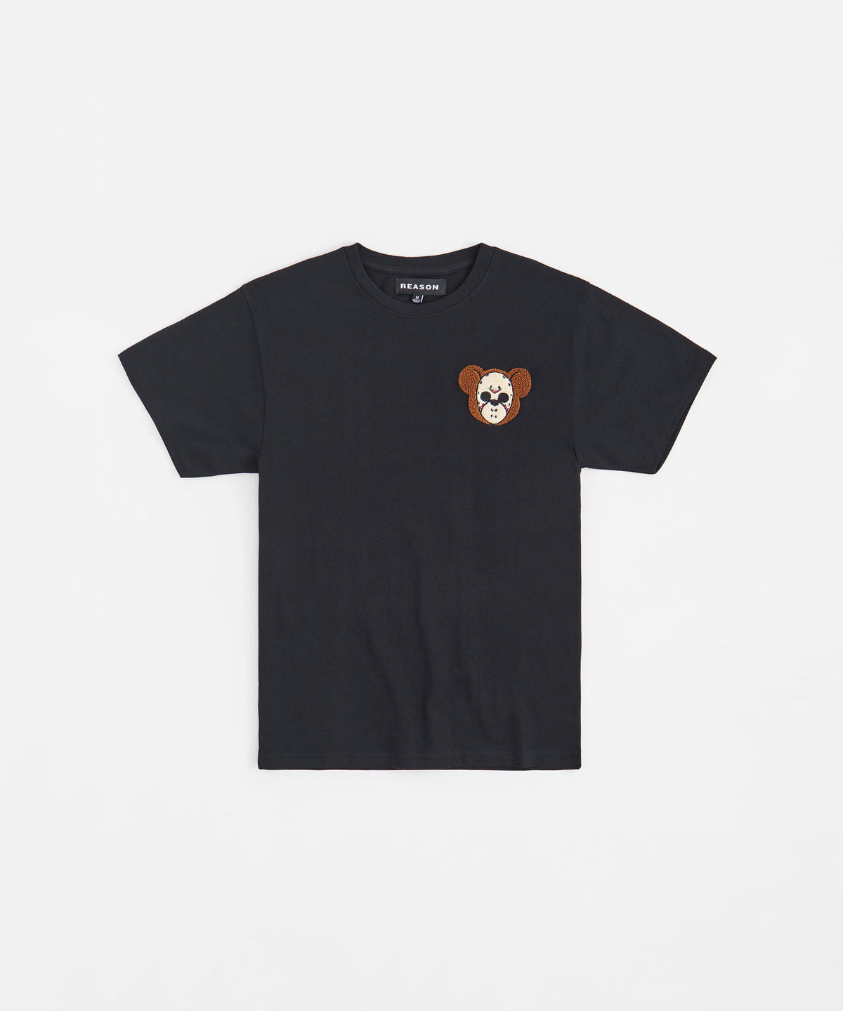 Reason Clothing Special Offer Chest Hit Embroidered Tee - Black