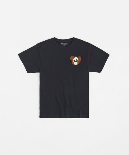 Reason Clothing Special Offer Chest Hit Embroidered Tee - Black